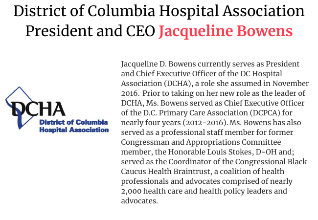 DCHA President & CEO Jacqueline Bowens