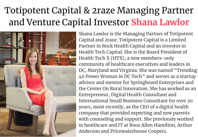 Totipotent Capital & 2raze Managing Partner and Venture Capital Investor Shana Lawlor